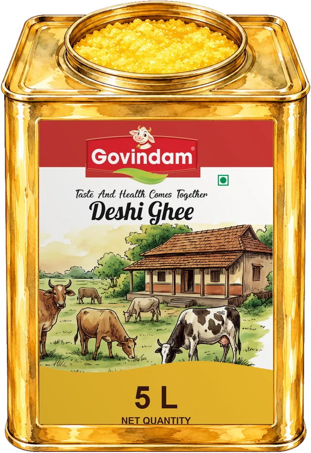 Govindam Deshi Ghee 5 litre tin